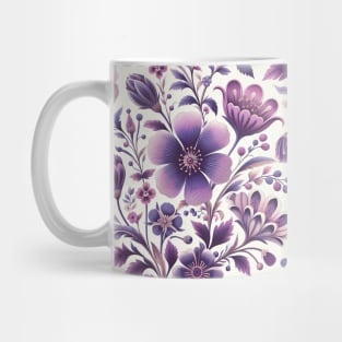 Purple Flowers Mug